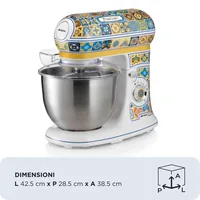 Ariete 1588 Positano mixer, Planetary, 7 speeds, 2400 Watt, 5.5 litres, Stainless steel cup