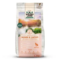 Wildes Land Trockenfutter Adult Huhn & Lachs m. Gemüse 1.2 kg - Tierbedürfnis: Kein besonderes Bedürfnis - Lebensphase: Adult (1-7 Jahre) - Produkttyp: Alleinfutter - Packungsgrösse: 1.2 kg - Fleischsorte: Huhn - Lachs - Tierart: Katze