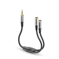 sonero Audio-Kabel 3.5 mm Klinke - 3.5 mm Klinke 0.25 m - Kabeltyp: Y-Kabel - Audioanschluss Seite A: 3.5 mm Klinke - Audiokanäle: Stereo - Audioanschluss Seite B: 3.5 mm Klinke - Detailfarbe: Schwarz - Länge: 0.25 m