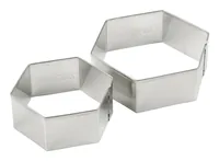 Zenker Guetzli-Ausstecher-Set Fussball Hexagon - Detailfarbe: Silber - Materialtyp: Metall - Material: Blech - Set: Ja - Stehkeks: Nein - Verpackungseinheit: 2 Stück