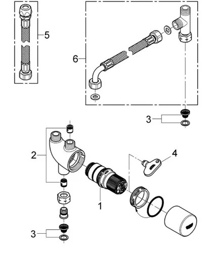 GROHE 34487000 thermostat Chrome