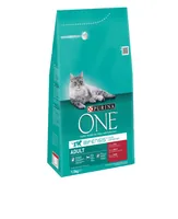 Purina ONE Trockenfutter Adult Rind & Vollkorn, 1.5 kg - Tierbedürfnis: Knochen & Knorpel - Haut & Fell - Geschmacksrichtung: Rind - Zertifikate: Keine Zertifizierung - Fleischsorte: Rind - Packungsgrösse: 1.5 kg - Futtereigenschaft: Keine besondere Futte