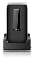 Beafon SL495 LTE - 4G, Silver Line, Großtastenklapphandy, schwarz-silber