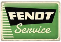Nostalgic Art Schild Fendt Service 20 x 30 cm, Metall - Motiv: Schriftzug - Detailfarbe: Grün - Detailmaterial: Metall - Grundmaterial: Metall - Produkttyp: Schild