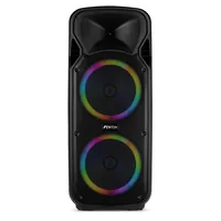Fenton Lautsprecher FT212 lED MK2 - Lautsprecher Kategorie: Aktiv - Bauweise: Multifunktionsbox - Eigenschaften: Bluetooth Audio Streaming - Akkubetrieb - Integrierter Lichteffekt - Mikrofoneingang - Bestückung: 1x 1 - 2x 12