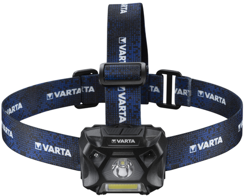 Varta WORK FLEX MOTION SENSOR H20 Schwarz, Blau Stirnband-Taschenlampe LED