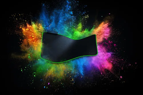 Razer Gaming-Mausmatte Goliathus Extended Chroma Schwarz - Tiefe: 294 mm - Breite: 920 mm - Detailfarbe: Schwarz - Form: Eckig - Höhe: 3 mm - Handgelenkauflage: Nein