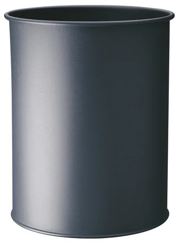 Durable Waste basket metal round 15 Silver