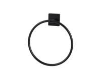 COCON Handtuchhalter rund Schwarz - Befestigung: Bohren - Material: Zink - Farbe: Schwarz