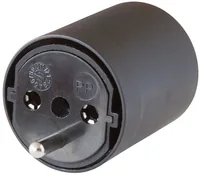 Brennenstuhl FIX-Adapter DECH schwarz 230V 3pol T12-Schuko