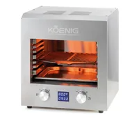Koenig Elektrogrill Beef Grill XL - Betriebsart: 230 V - Tiefe: 38 cm - Breite: 36 cm - Detailfarbe: Silber - Anzahl Brenner: 1 × - Integriertes Thermometer: Ja