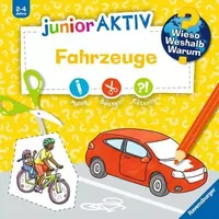 Ravensburger Kinder-Sachbuch WWW junior AKTIV: Fahrzeuge - Sprache: Deutsch - Altersempfehlung ab: 2 Jahren - Einband: Block - Anzahl Seiten: 48 - Thema: Wieso? Weshalb? Warum? - Altersgruppe: Kleinkinder
