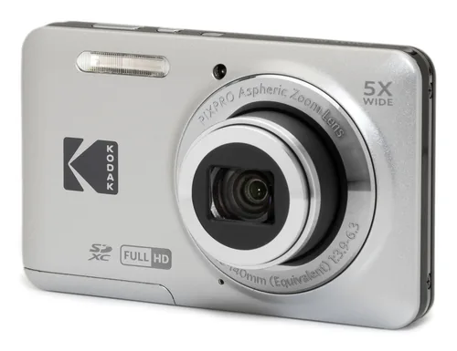 Kodak Fotokamera PixPro FZ55 – Silber - Bildsensortyp: CMOS - Bildsensor Auflösung: 16 Megapixel - Widerstandsfähigkeit: Keine Angabe - Speicherkartentyp: SD - SDHC UHS-II - SDXC UHS-II - Bauform Kamera: Kompakt - GPS: Nein