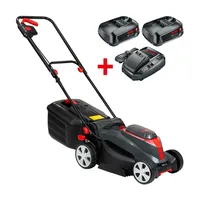 AL-KO Akku-Rasenmäher 32.1 LI 18 V SET - Schneidesystem: Sichel-/Kreiselmäher - Betriebsart: Akkubetrieb - Schnittbreite: 32 cm - Akkusystem: Bosch 18 V POWER FOR ALL - Ausstattung: Mit 2 Akkus und 1 Ladegerät - Mähertyp: Sichelmäher