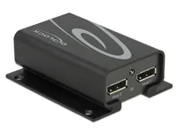Delock Switchbox Displayport, 2 Port, 4K support - Anzahl Eingänge: 2 × - Steckertyp Seite A: DisplayPort - Anzahl Ausgänge: 1 × - Steckertyp Seite B: DisplayPort - Material: Metall - Bedienungsart: Tasten