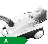 Trisa Bodenstaubsauger Classic Clean T6601 - Staubsauger Typ: Bodenstaubsauger - Motorleistung: 650 W - Detailfarbe: Weiss - Beutellos: Nein - Staubbehältervolumen: 0 l - Nasswischfunktion: Nein