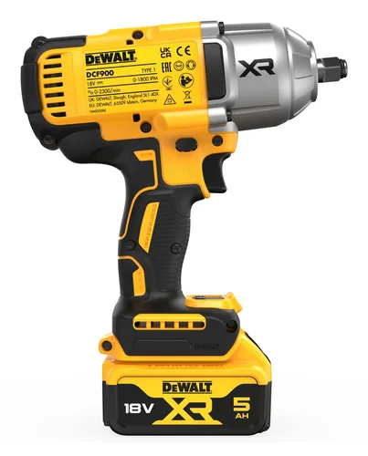 DeWALT DCF900P2T-QW power wrench 1/2" 1898 N⋅m Black, Yellow 18 V
