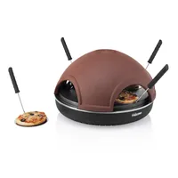Tristar Pizzadom Pizza Festa 4 - Anzahl Personen: 4 - Detailfarbe: Braun - Schwarz - Leistung: 900 W - Produkttyp: Pizzadom