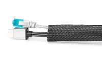FLEX. CABLE TUBE HOOK/LOOPFAST CABLE SOCK COLOR BLACK 2M
