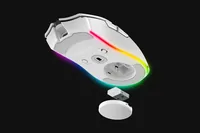 Razer Gaming-Maus Cobra Pro Weiss - Maus Features: Programmierbare DPI-Einstellung - RGB-Beleuchtung - Daumentaste - Beleuchtung - Bedienungsseite: Rechtshänder - Detailfarbe: Weiss - Gewicht: 77 g - Verbindungsart: Kabellos - Schnittstelle: USB-C - Bluet