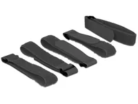 Delock Klettkabelbinder mit Schlaufe Schwarz 300 mm x 20 mm 5 Stück - Breite: 20 mm - Länge: 300 mm - Produkttyp: Klettkabelbinder - Ausstattung Kabelmanagement: Wiederverwendbar - Selbstklebend - Verpackungseinheit: 1 Stück - Material: Kunststoff