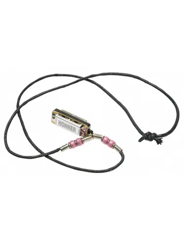 Hohner Mundharmonika Miniature Mini Harp Halskette – C-Dur - Kanzellenkörper: Kunststoff - Stimmung: C-Dur - Stimmungstyp: Diatonisch - Anzahl Löcher: 4