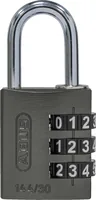 Abus Zahlenschloss 144/30 B/DFNLI Titanium Aluminium - Schlossart: Zahlenschloss - Set: Nein - Aussenanwendung: Ja
