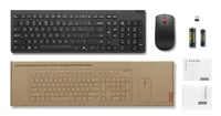 Lenovo 4X31R64467 clavier Souris incluse Universel RF sans fil Allemand Noir