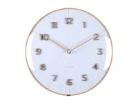 KARLSSON Wanduhr Esencia Dome 30 cm, Weiss - Uhrtyp: Analog - Betriebsart: Akkubetrieb - Batteriebetrieb - Funksignal: Nein - Funktionen: Zeit - Form: Rund - Detailfarbe: Weiss