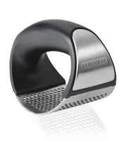 Leifheit Knoblauchpresse Knobi-King Schwarz/Silber - Detailfarbe: Silber - Schwarz - Spülmaschinenfest: Ja - Material: Edelstahl