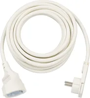 Brennenstuhl Verlängerungsleitung mit Winkel-Flachstecker 5m, weiss, Indoor