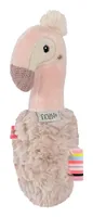 fehn Stabgreifling Flamingo - Material: Polyester - Plüsch - Alter ab: 0 Monate - Detailfarbe: Rose - Spielzeugtyp: Greifling mit Rassel