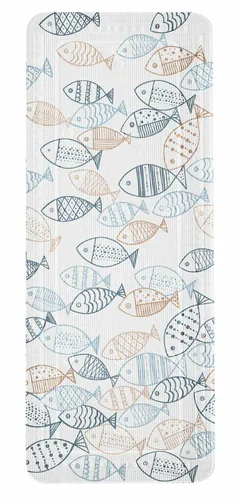 Kleine Wolke Badewanneneinlage Sardinas 36 x 92 cm, Mehrfarbig - Breite: 36 cm - Länge: 92 cm - Detailfarbe: Mehrfarbig - Detailmaterial: Polyvinylchlorid (PVC) - Grundmaterial: Kunststoff