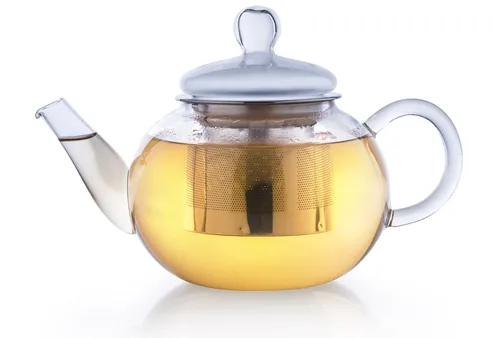 Creano Teekanne 0.8 l, Transparent - Material: Borosilikatglas - Detailfarbe: Transparent - Filtertyp: Edelstahlfilter - Fassungsvermögen: 0.8 l - Kompatible Kochfelder: Manuell - nicht für Kochfelder