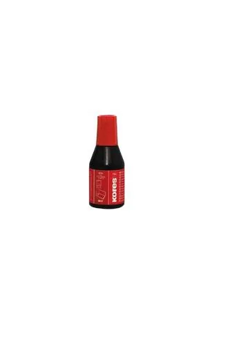 Kores Stempelfarbe 28 ml, Rot - Detailfarbe: Rot - Tintenart: Stempelfarbe