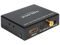 Delock Audio Extraktor HDMI 5.1 4K - Eingänge: HDMI - Ausgänge: Cinch - HDMI - Toslink