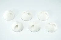 Schönenberger Beans Kabelhalterungen, Ø 29 mm, Weiss - Produkttyp: Kabelbinder-Befestigungssockel - Ausstattung Kabelmanagement: Keine - Verpackungseinheit: 6 Stück - Material: Kunststoff - Detailfarbe: Weiss