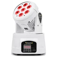 BeamZ Moving Head MHL74 White - Typ: Moving Head - Leuchtmittel: LED - Ausstattung: Farbwechsler - DMX-fähig - Funktionen: Wash