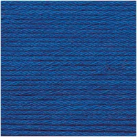 Rico Design Wolle Creative Cotton Aran 50 g, Royal - Packungsgrösse: 1 Stück - Länge: 85 m - Material: Baumwolle - Detailfarbe: Königsblau - Waschbar bei: 60 °C - Nadelstärke: 5 mm - 4 mm