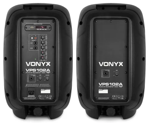 Vonyx PA-System VPS102A - Einsatzgebiete: Gastro / Gewerbe - Home-Party /-Disco - Installation - Anwendungsbereich: Aerobic / Fitness - DJ - Entertainer - Gesang - Ausstattung: Abnehmbares Mikrofon - Bluetooth Audio Streaming - Fernbedienbar - USB Audio S