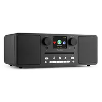 Audizio Internet Radio Naples Schwarz - Radio Tuner: Internetradio - FM - DAB+ - Stromversorgung: Netzbetrieb - Detailfarbe: Schwarz - Ausstattung: Micro-SD-Slot - Sleep-Timer - Display - Weckfunktion - MP3 Player - Fernbedienung - CD-Player - Senderspeic