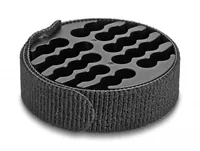 Delock Kabel-Organizer mit Klettkabelbinder Schwarz - Breite: 26 mm - Länge: 0.28 m - Ausstattung Kabelmanagement: Keine - Produkttyp: Klett-Kabelhalter - Verpackungseinheit: 1 Stück - Material: Kunststoff