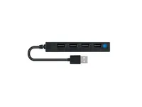 CONCEPTRONIC 4-Port Hub USB-A2.0->4xA2.0 schlank o.Netz. sw