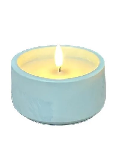Dameco LED-Kerze Blau - Betriebsart: Batteriebetrieb - Fernbedienung: Nein - Aussenanwendung: Ja - Höhe: 5.5 cm - Timerfunktion: Ja - Set: Ja