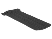 Delock Klettkabelbinder Schwarz 150 mm x 12 mm, 10 Stück - Breite: 12 mm - Länge: 150 mm - Produkttyp: Klettkabelbinder - Ausstattung Kabelmanagement: Wiederverwendbar - Selbstklebend - Verpackungseinheit: 1 Stück - Material: Kunststoff
