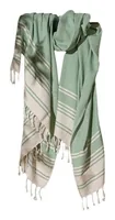 Foutastic Strandtuch New Diamond Apple - Schnelltrocknend: Ja - Breite: 90 cm - Länge: 170 cm - Farbe: Mint - Beige - Material: Polyester - Baumwolle - Sportart: Wassersport