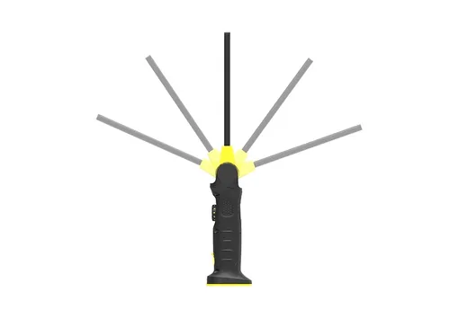 Nordride Handleuchte Line Light 1000 Lumen, IP65, mit Magnet - Leuchten Kategorie: Handleuchte - Anwendungsbereich: Inspektion - Outdoor - Werkstatt - Indoor - Bau - Leuchtmittel mitgeliefert: Ja - Zusätzliche Ausstattung: Haken - Magnet - Ladeanzeige - D