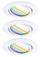 Paulmann Einbauleuchte Base Zigbee 3.0 - Lampensockel: LED fest verbaut - Farbtemperatur Kelvin: 3000 bis 6500 K - Aussenanwendung: Nein - Gesamtleistung: 14.7 W - Leuchten Kategorie: Einbauleuchte - Lichtfarbe: RGBW - farbig + weiss - Tunable White