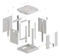 Lanberg WF11-3309-10S rack cabinet 9U Wall mounted rack Grey