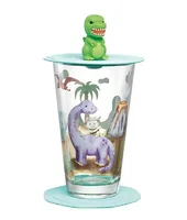 Leonardo Kindertrinkglas Avventura 300 ml, 3-teilig, Dinosaurier - Art: Kindertrinkglas - Materialtyp: Glas - Material: Kalk-Natron-Glas - Eigenschaften: Keine Eigenschaft - Detailfarbe: Mehrfarbig - Spülmaschinenfest: Ja